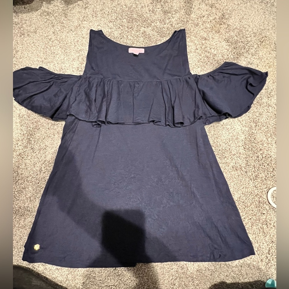 Lilly Pulitzer Open Shoulder Top - L